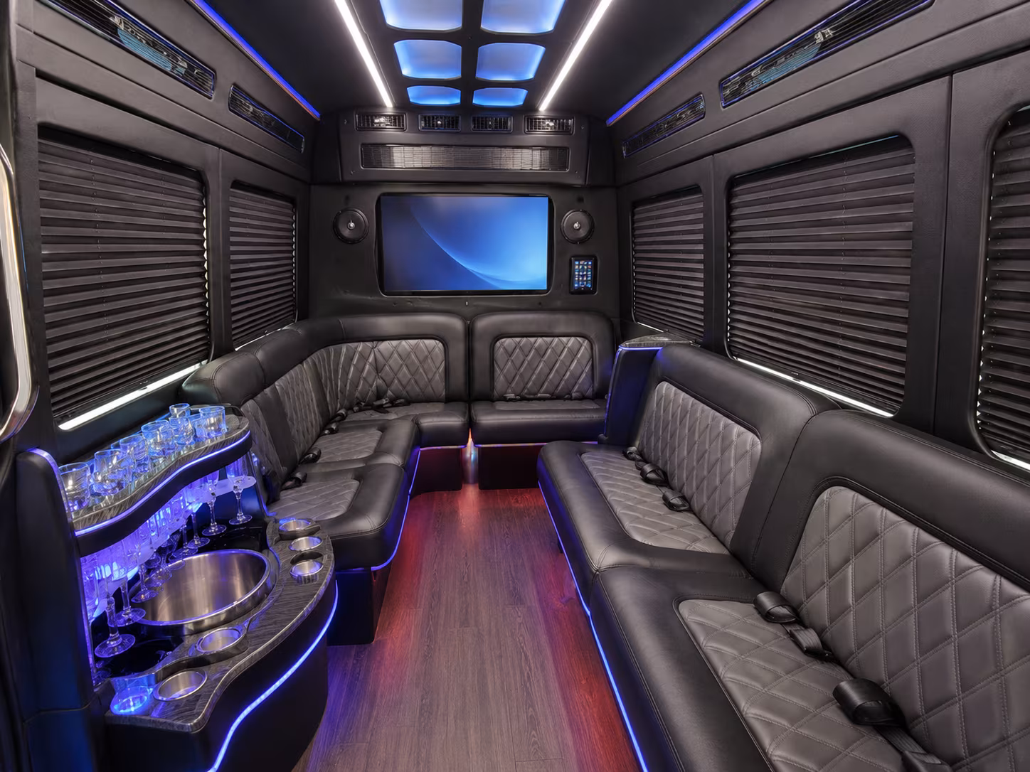 fall river party bus interior